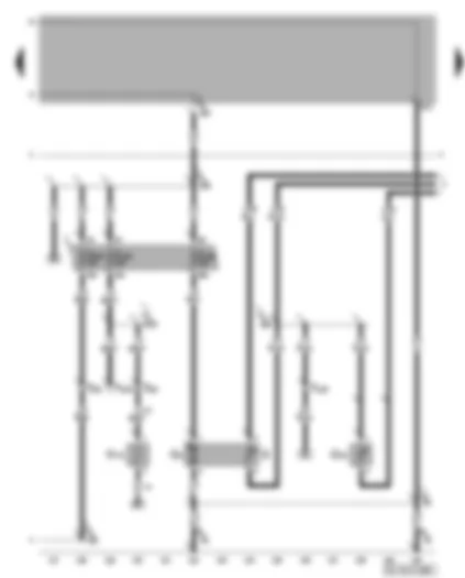 Wiring Diagram  VW NEW BEETLE 2003 - Fuel pump - fuel gauge sender - coolant shortage indicator sender - heater element (crankcase breather)
